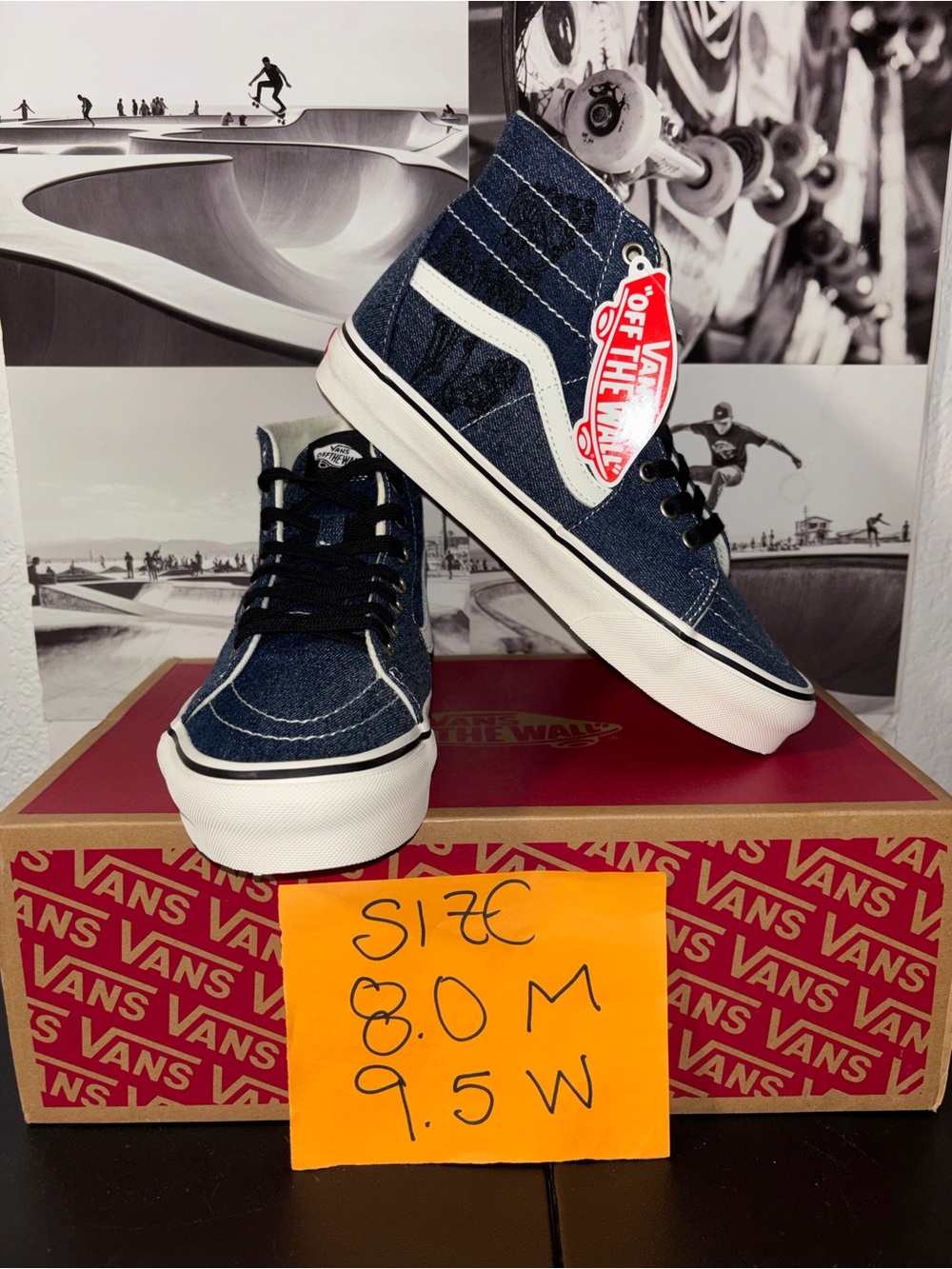Vans Sk8-Hi Tapered sz 8.0 Men’s 9.5 Woman